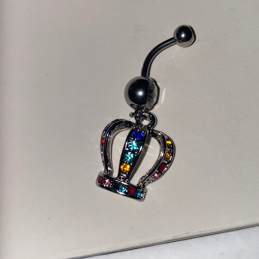 Pretty multi colored body jewelry